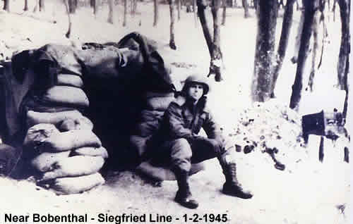 John dug in near Bobenthal - Siegfried Line